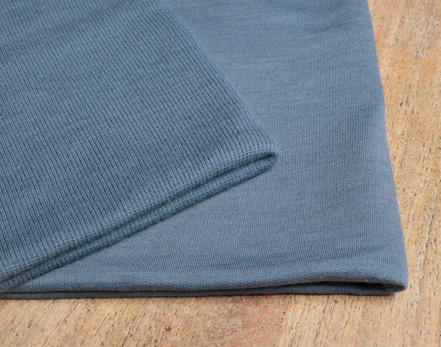 leichter Bio Wolle/Seide Sweat, Aschblau