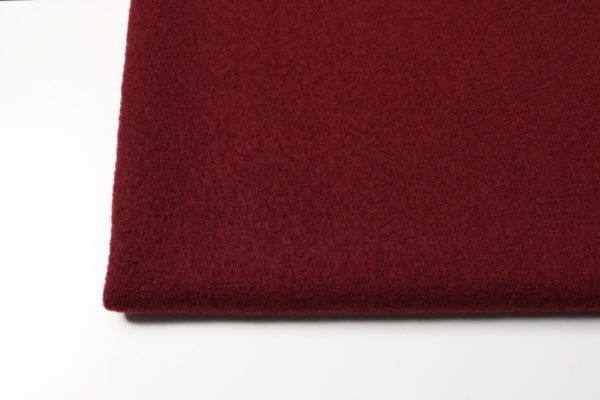 B-Ware Reststück 80 cm, Bio Merino-Leichtwalk weinrot (100 % Wolle kbT, mulesingfrei)