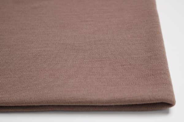 Reststück 65 cm, B-Ware Bio Merino Interlockjersey , haselnusseis (kbT, mulesingfrei)
