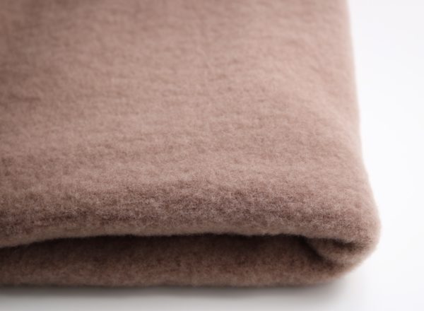 B-Ware Coupon 55 cm, Bio Merino-Wollfleece, verringerte Breite, haselnusseis (100 % Wolle kbT) (Kopie)