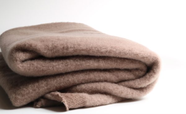 B-Ware Coupon 55 cm, Bio Merino-Wollfleece, verringerte Breite, haselnusseis (100 % Wolle kbT) (Kopie) – Bild 2