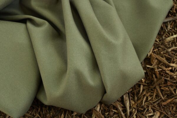 B-Ware Coupon 55 cm, Bio Tuchloden, Khaki (kbT)