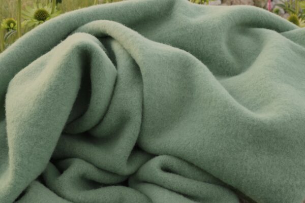 Bio Merino-Wollfleece, Salbei (100 % Wolle kbT)