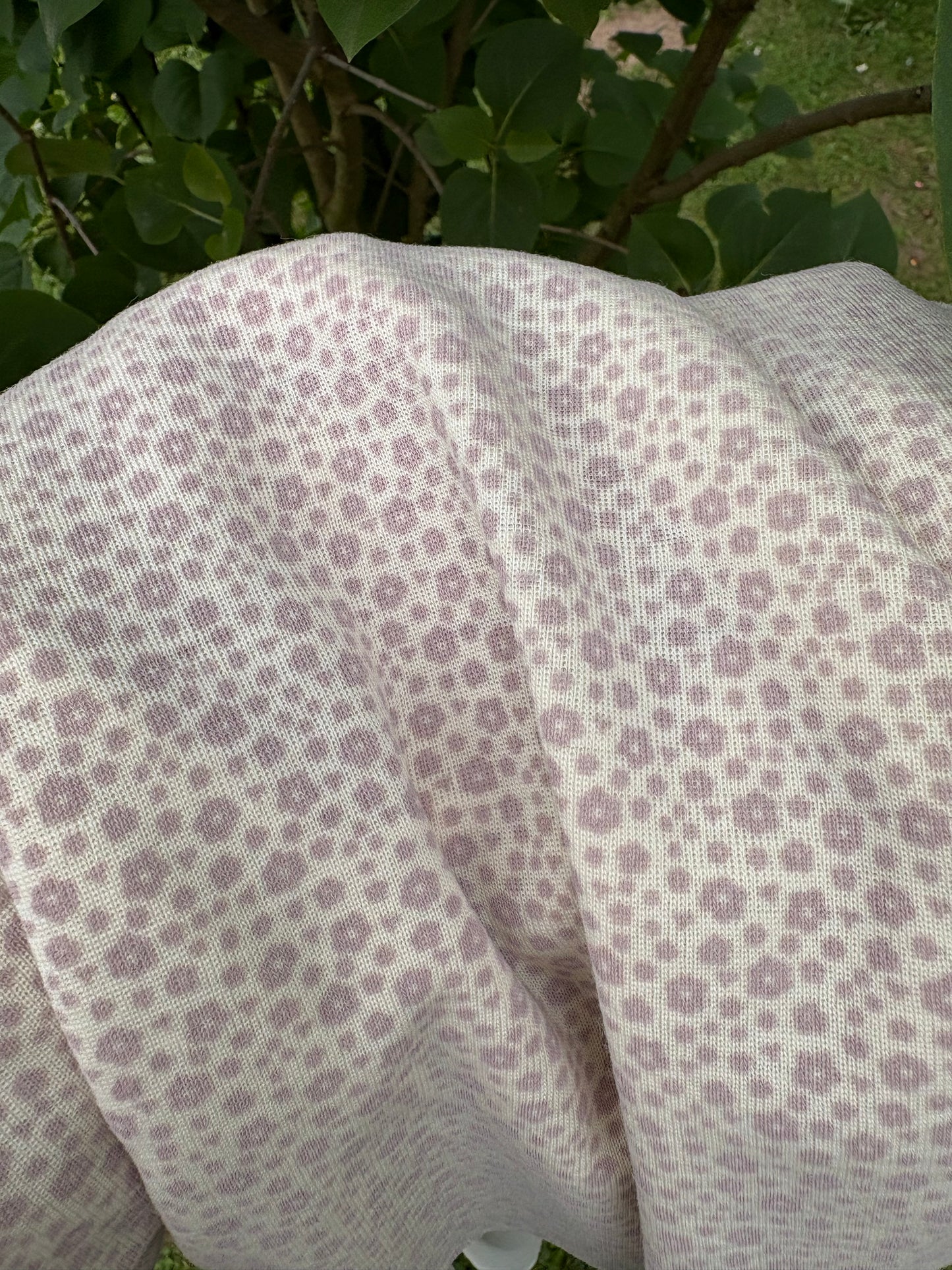 Bio Merino Feinrippjersey B-Ware, Blümchenmeer Pastellrosa