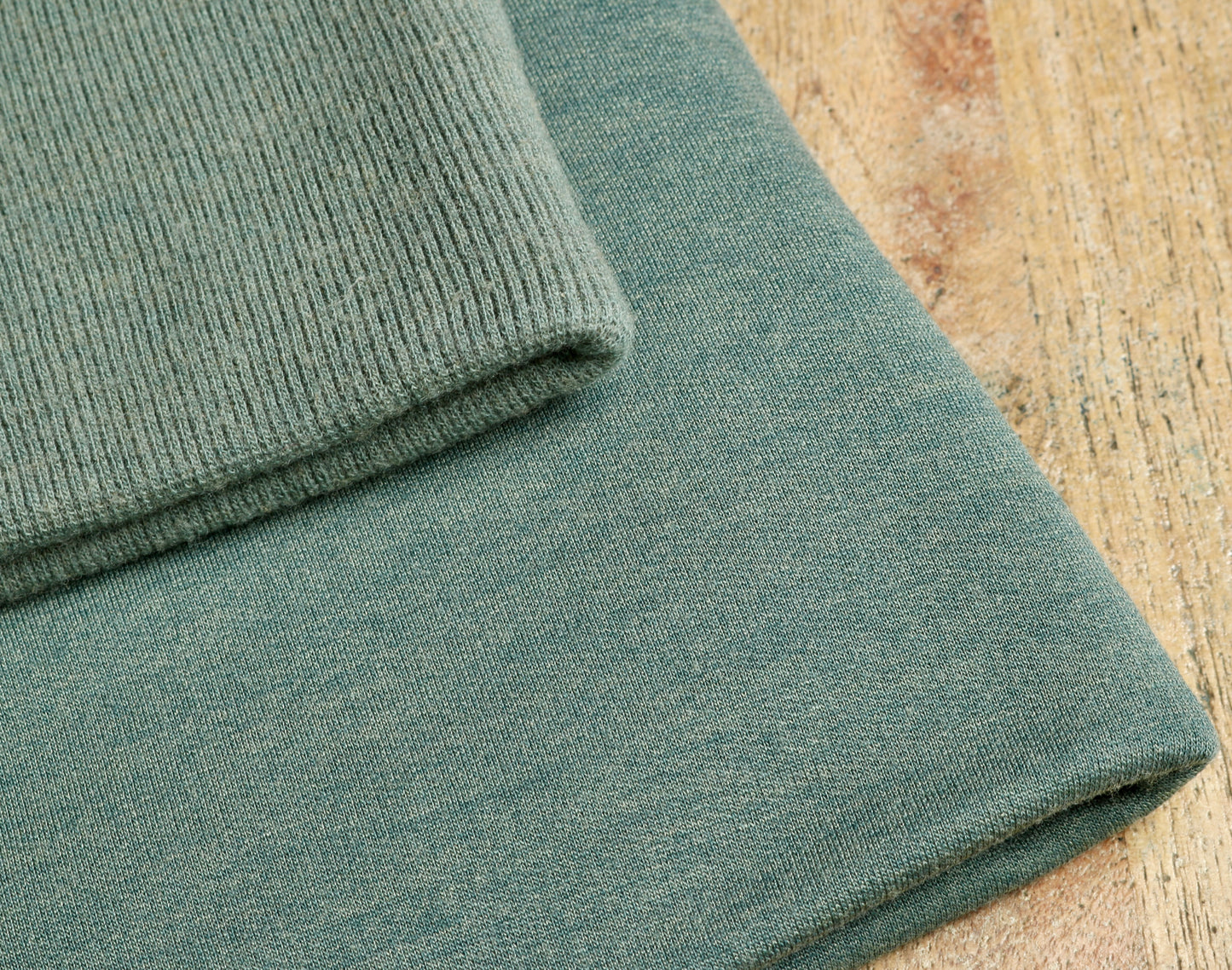 leichter Bio Wolle/Seide Sweat, Eukalyptus