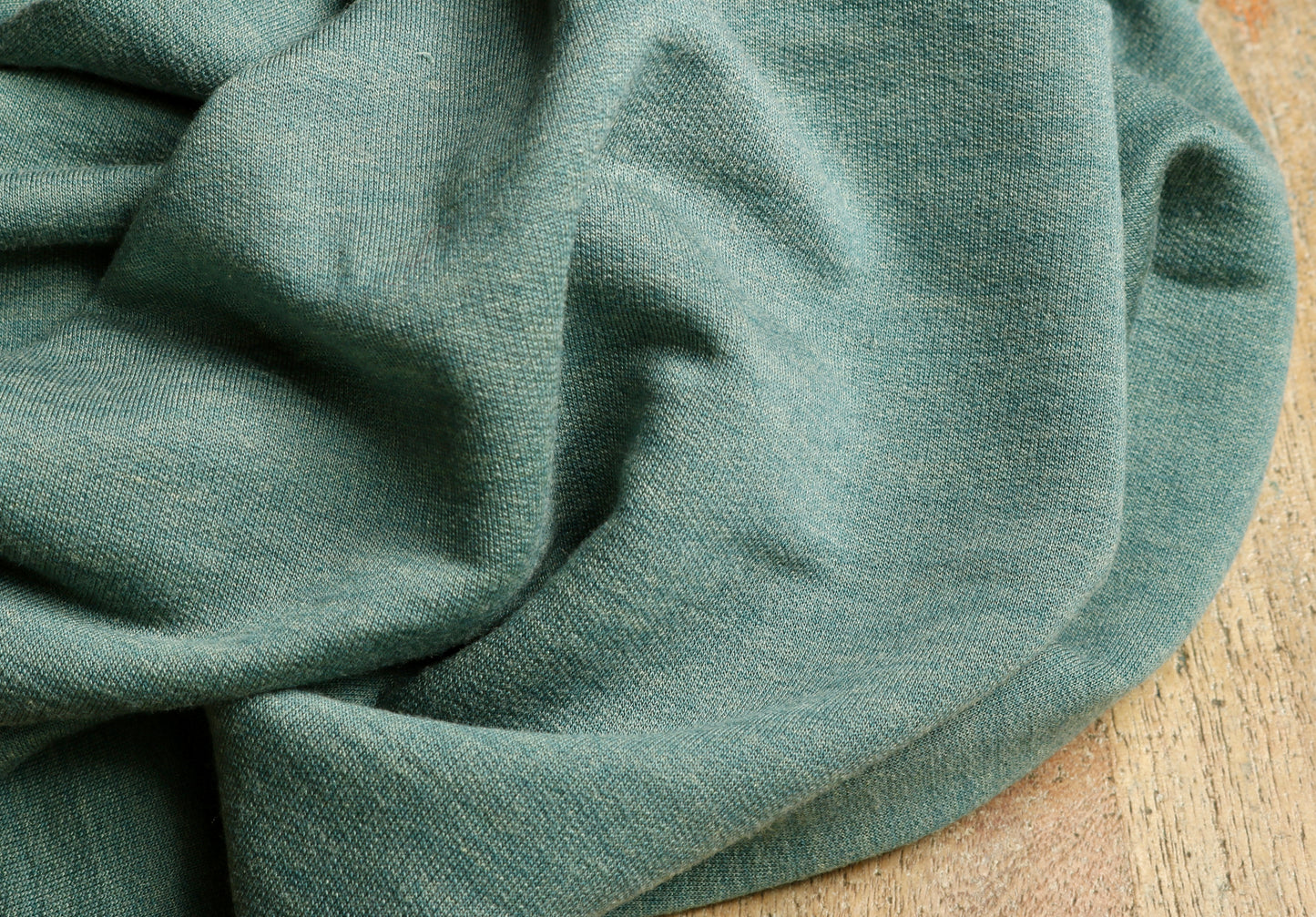 leichter Bio Wolle/Seide Sweat, Eukalyptus