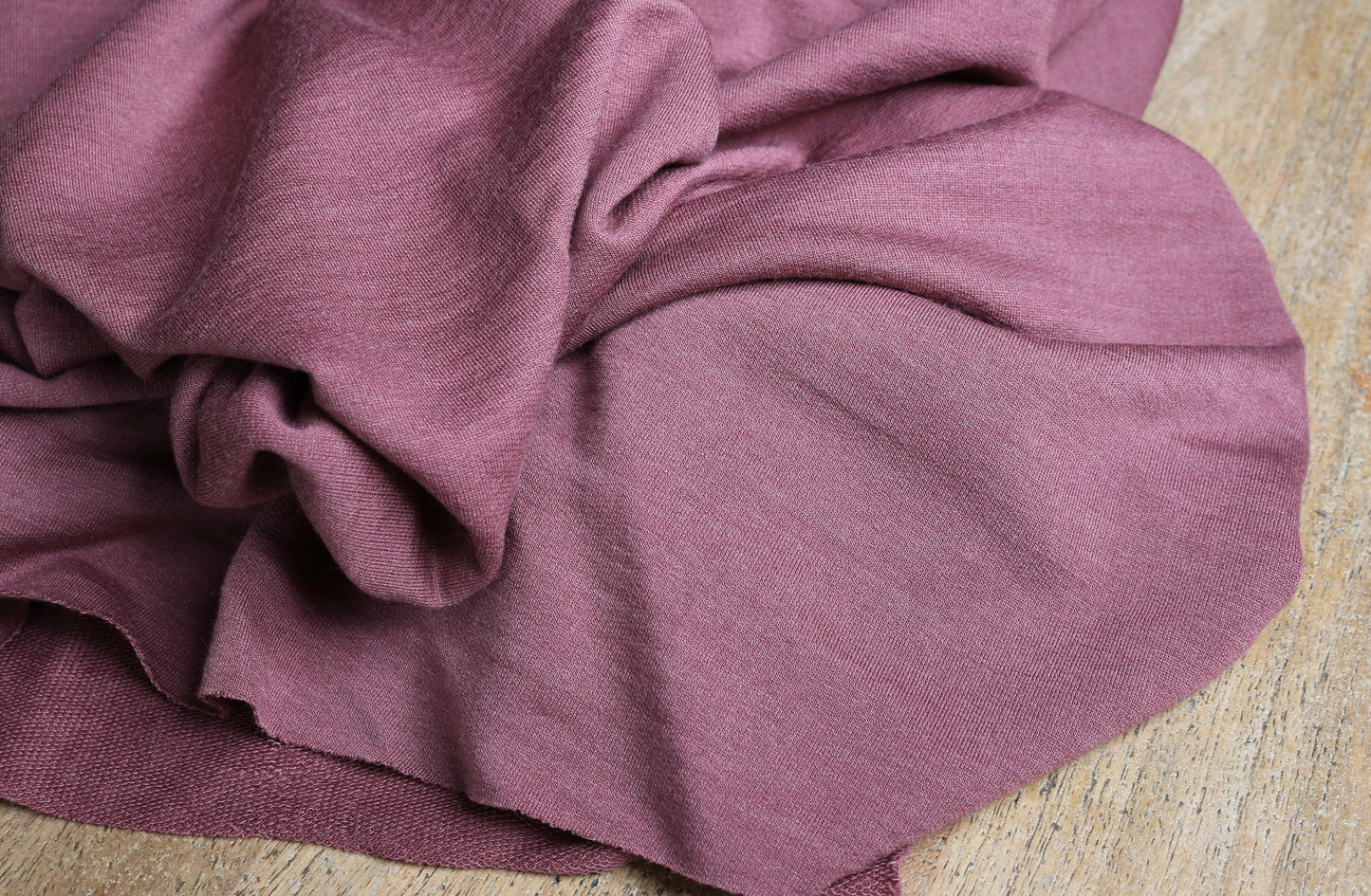leichter Bio Wolle/Seide Sweat, Creamy Plum
