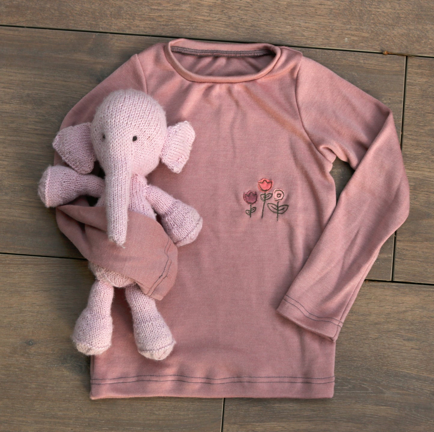 Bio Wolle/Seide Interlockjersey Rosa