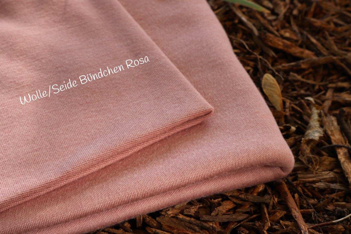 Bio Wolle/Seide Interlockjersey Rosa