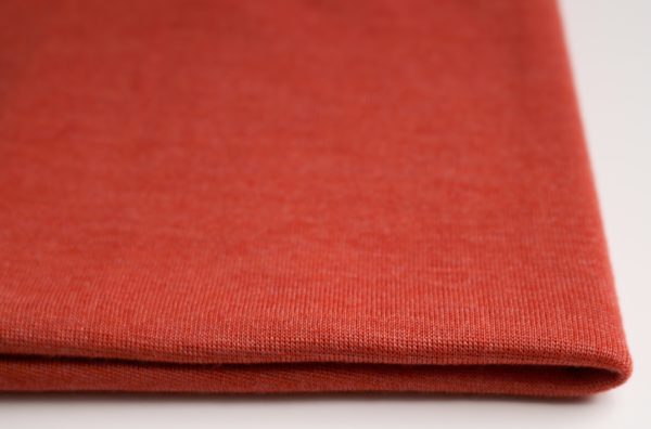 Bio Wolle/Seide Jersey flauschig, Schlauchware, sienna (kbT, mulesingfrei)