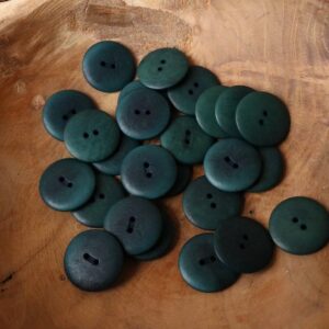 Bio Steinnussknopf türkis, 23 mm