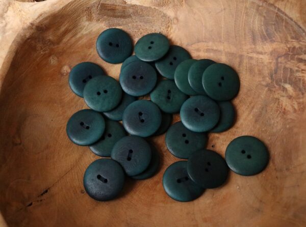 Bio Steinnussknopf türkis, 23 mm