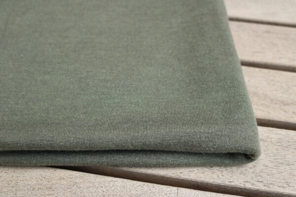 Breites Bio Wolle/Seide Bündchen, Thymian – Bild 2